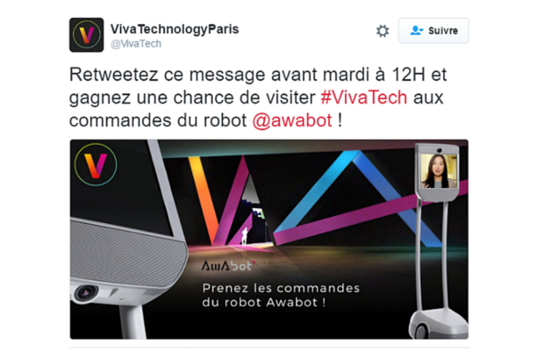 Awabot : participer à Viva Technology via le robot de téléprésence mobile